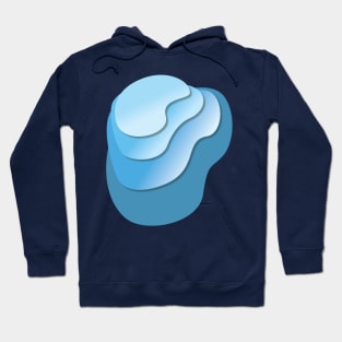 Blue Gradient Stack Hoodie